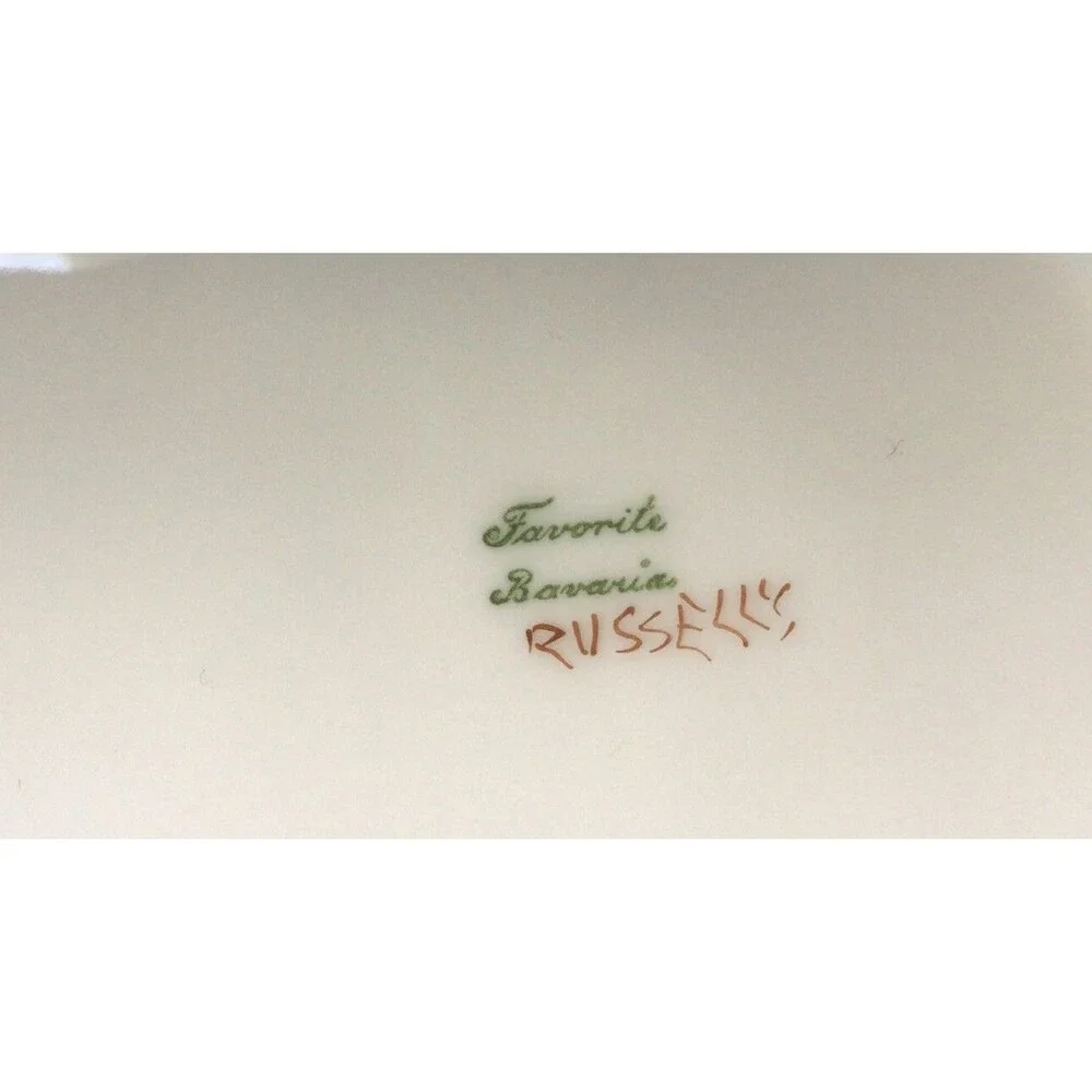 Favorite Bavaria Russells Hand Painted Scalloped Edge 7.5” Plate
